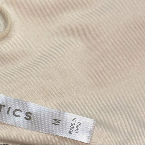 Fabletic Green and Black Dash Bikini Top Size M - Picture 9 of 10